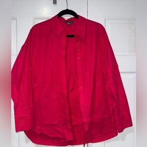 Hot Pink Button-Up Shirt
